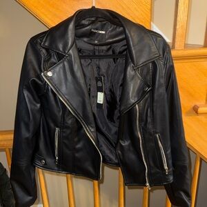 Fashion Nova BlackFaux  Leather Jacket